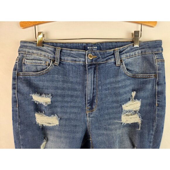 Wax Jean Women's Jeans Size 18 Skinny Distressed Denim Pants - Picture 2 of 10